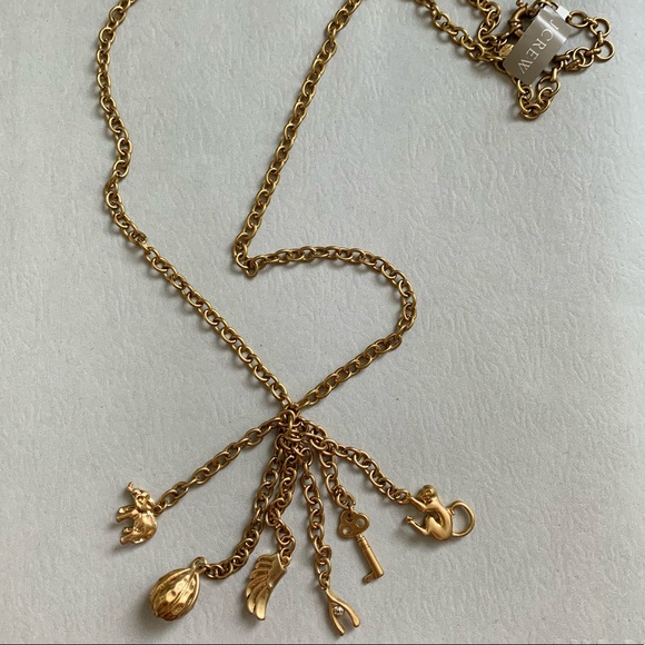 J.Crew TASSEL NECKLACE WITH MIXED CHARMS - Picture 7 of 9